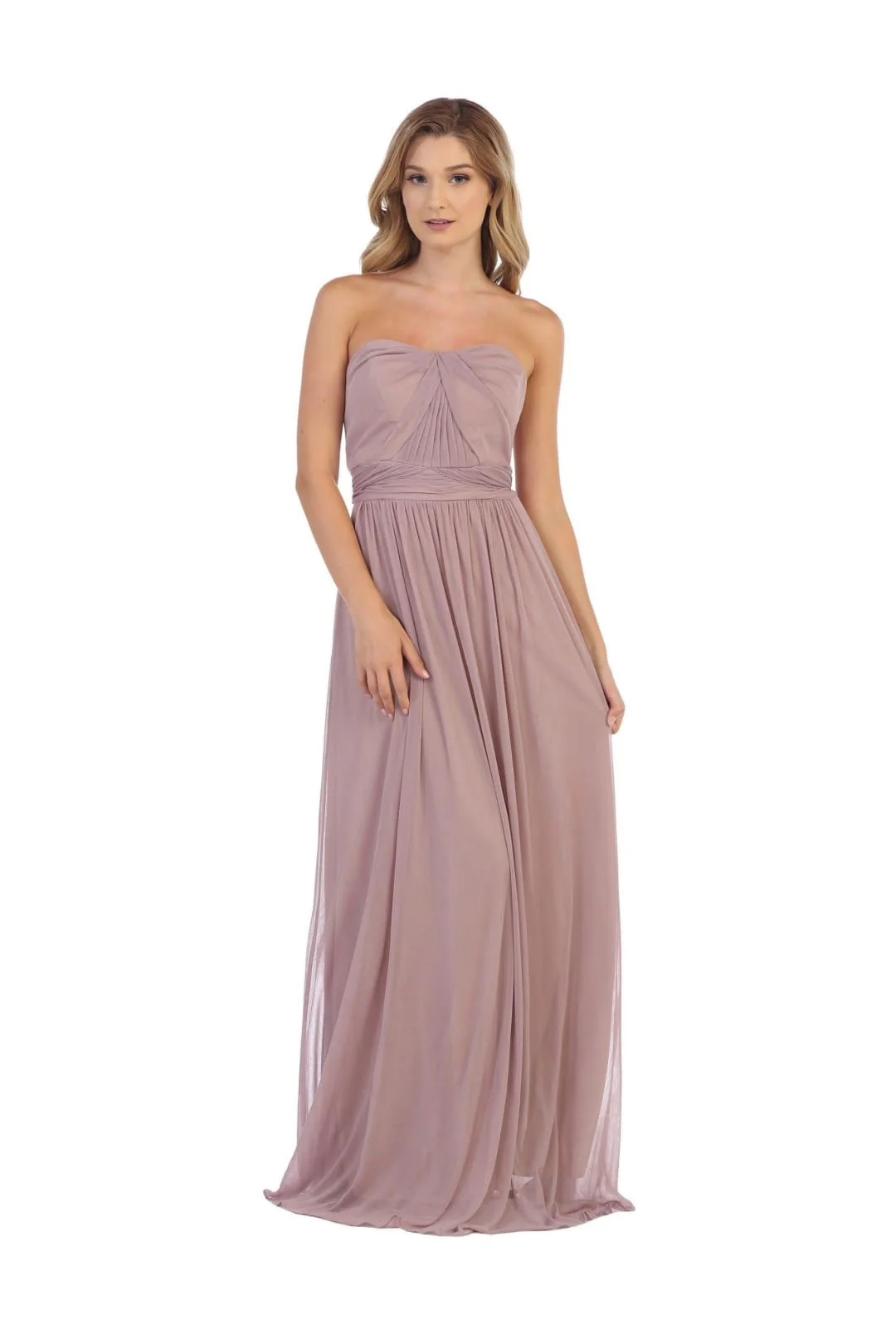 Eva USA 3316 Convertible Long Bridesmaids Dress - Image 7