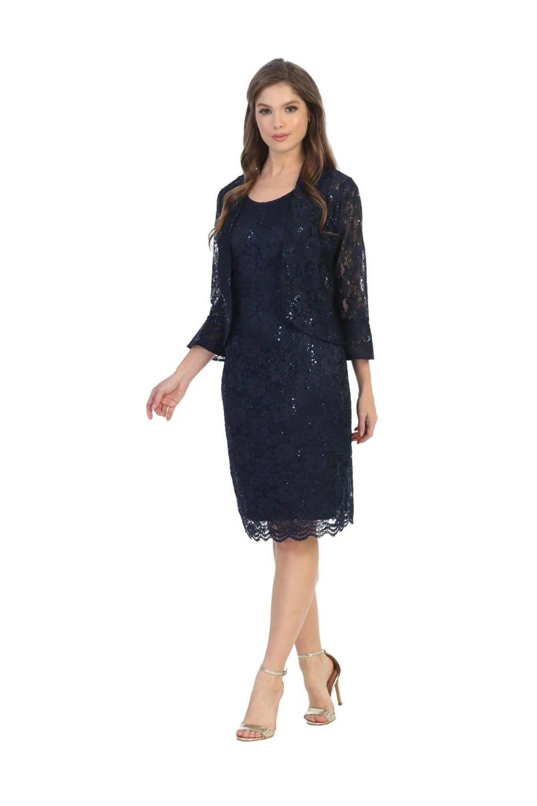 Eva USA 3347 2-Piece Lace Jacket Dress for the Mother of Bride - Image 4