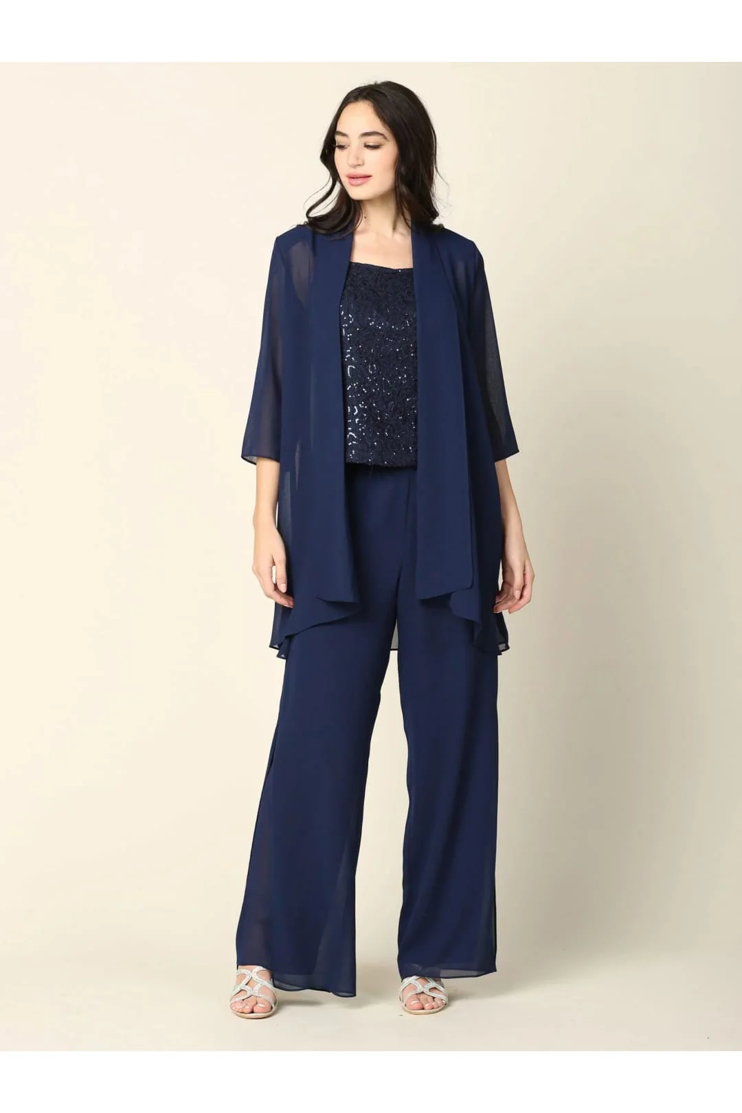 Eva USA 3383 Mother of the Bride Formal Jacket Pant Suit - Image 13