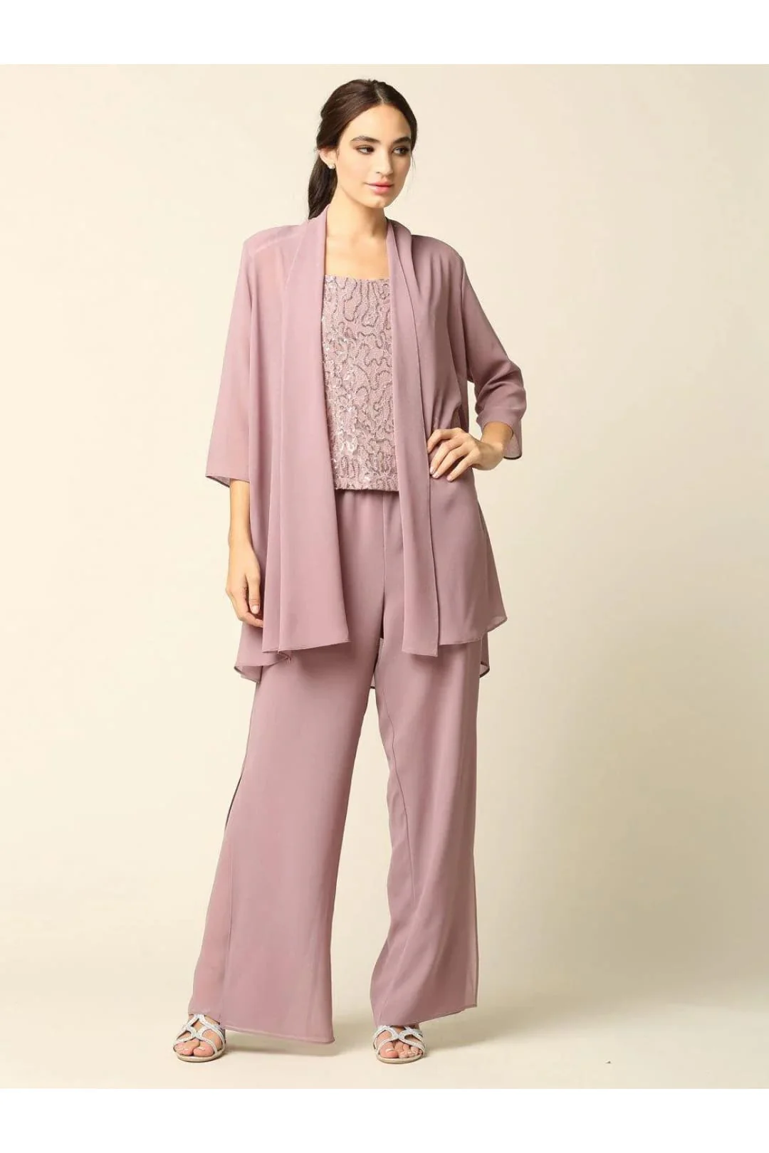 Eva USA 3383 Mother of the Bride Formal Jacket Pant Suit - Image 16