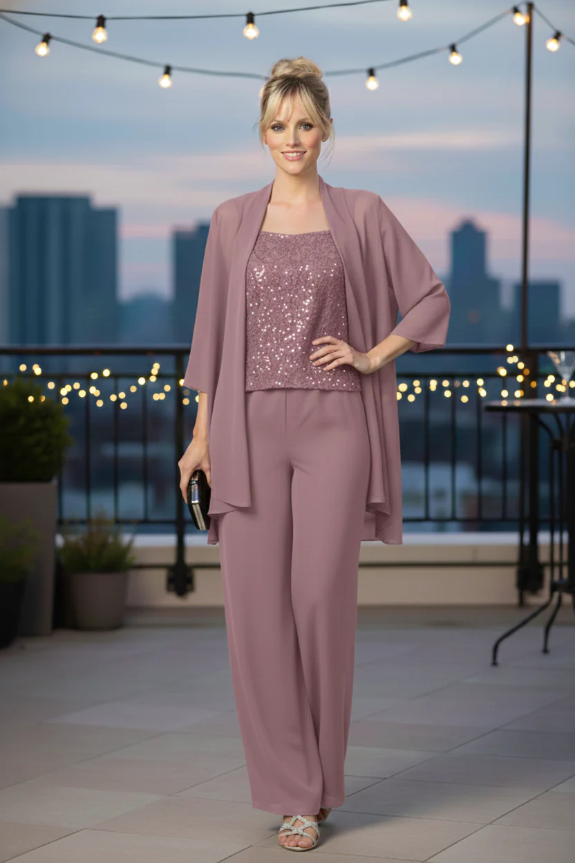 Eva USA 3383 Mother of the Bride Formal Jacket Pant Suit - Image 4