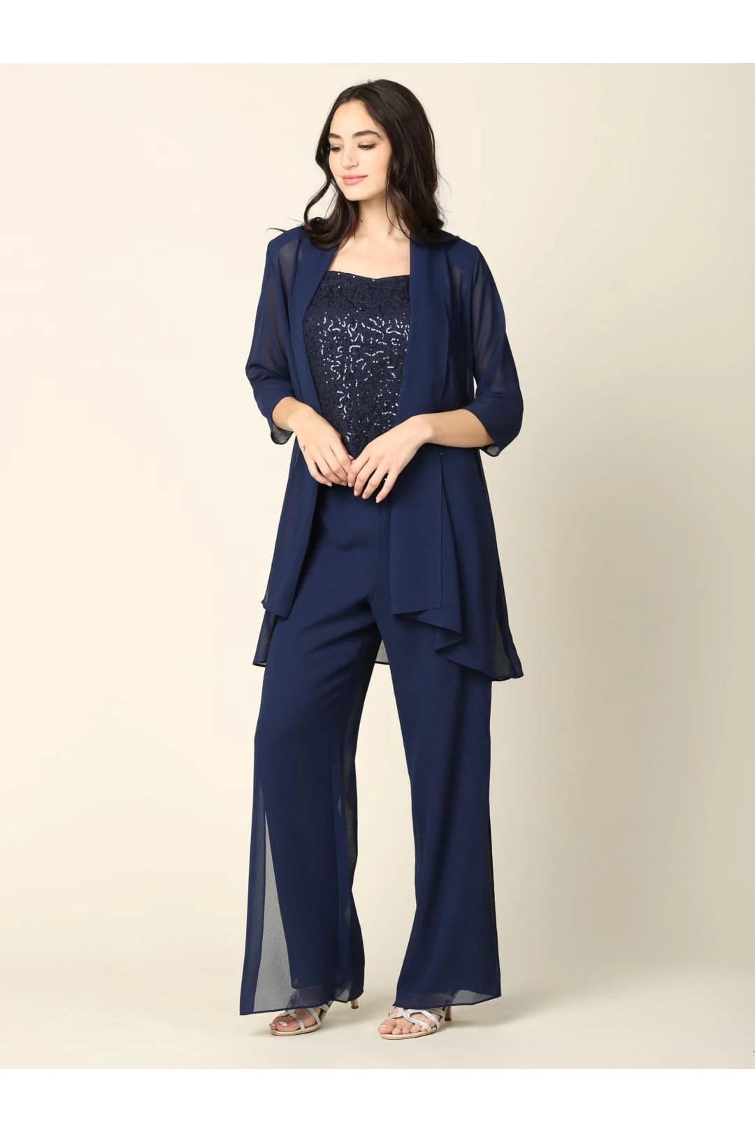 Eva USA 3383 Mother of the Bride Formal Jacket Pant Suit - Image 9