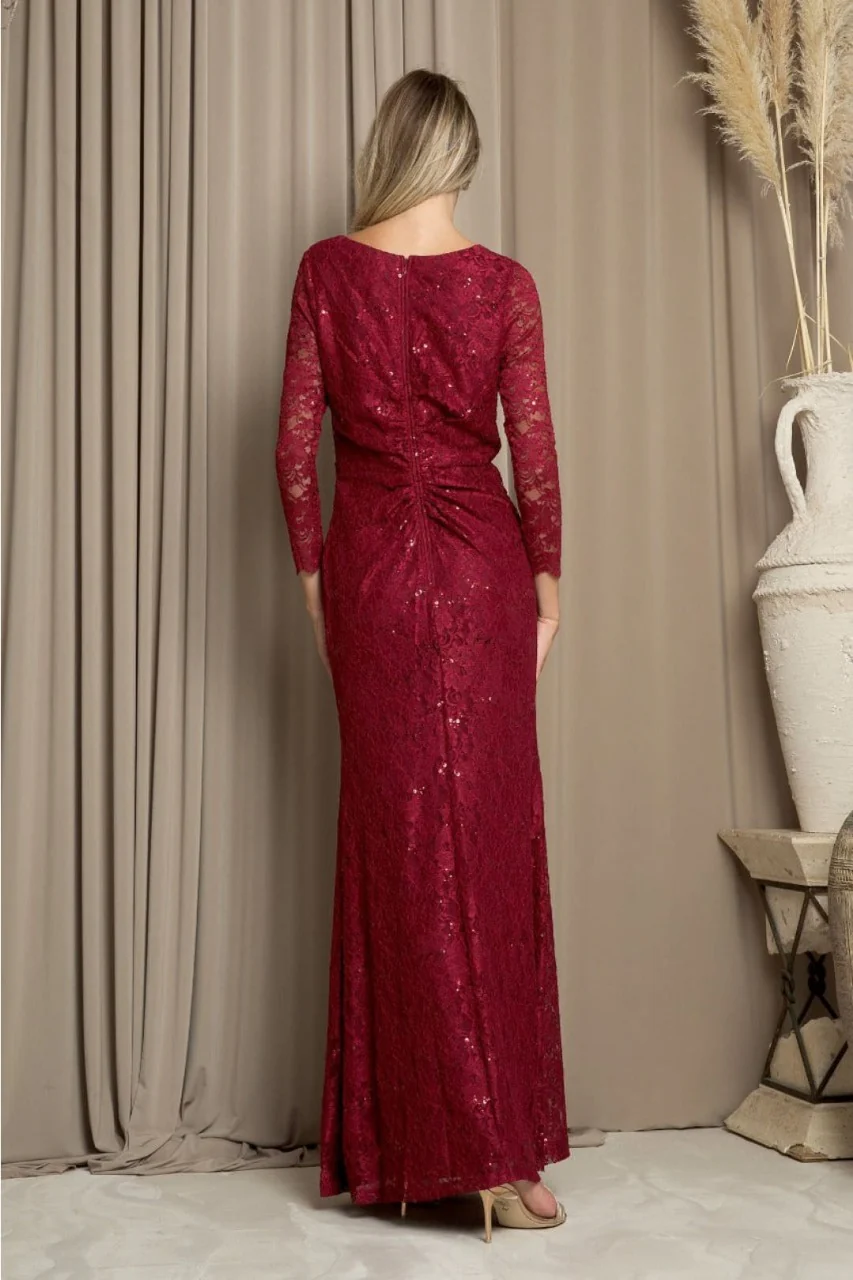 Eva USA 3397 Fully Lined Evening Mother of the Bride Long Dress - Image 8