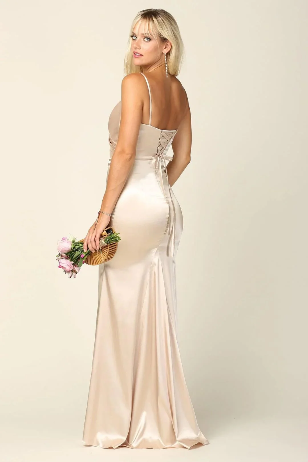 Eva USA 3409 Long Spaghetti Strap Formal Dress Bridesmaids - Image 10