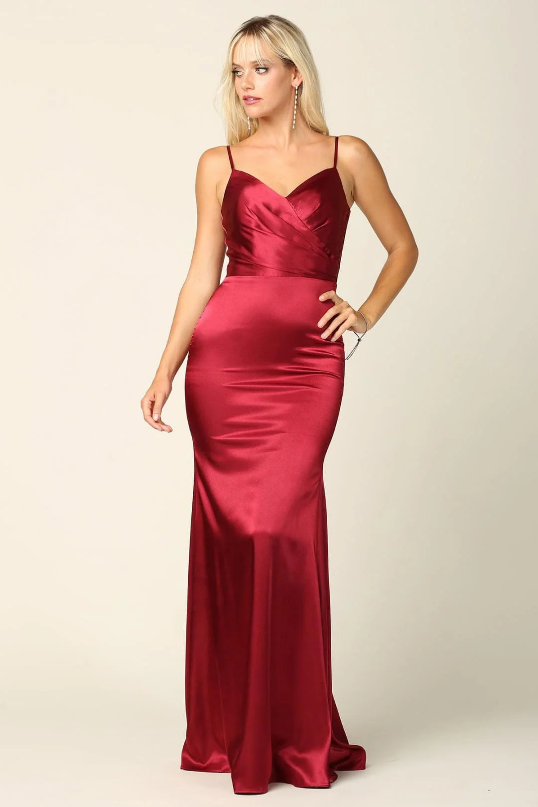 Eva USA 3409 Long Spaghetti Strap Formal Dress Bridesmaids - Image 6