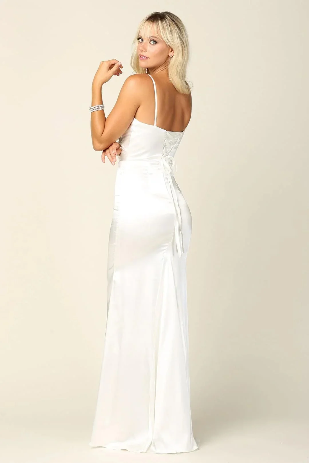 Eva USA 3409 Long Spaghetti Strap Formal Dress Bridesmaids - Image 9