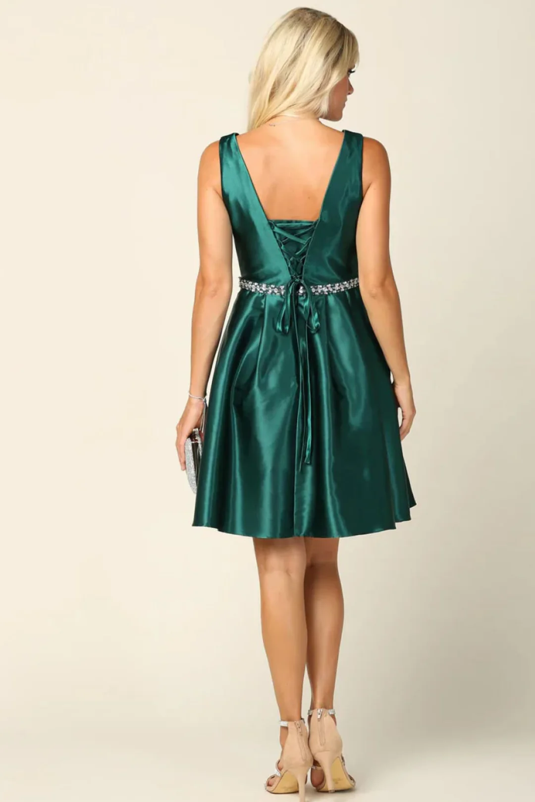 Eva USA 3419 Sleeveless Short Homecoming Dress - Image 6