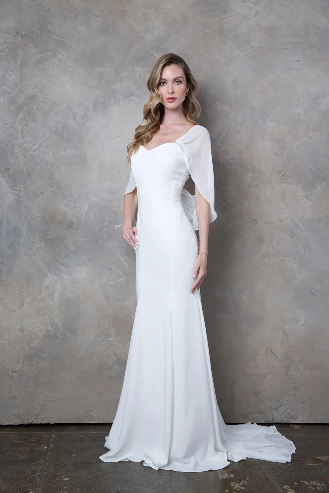 Eva USA 3429 Bridal Long Chiffon Wedding Dress - Image 3