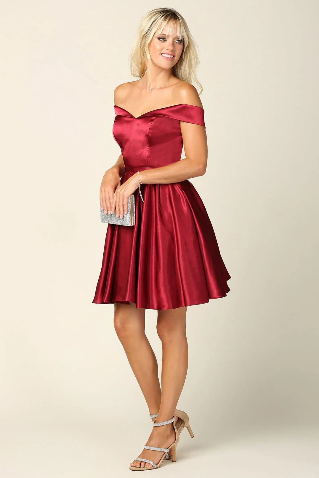 Eva USA 3431 Homecoming Short Off Shoulder Cocktail Dress