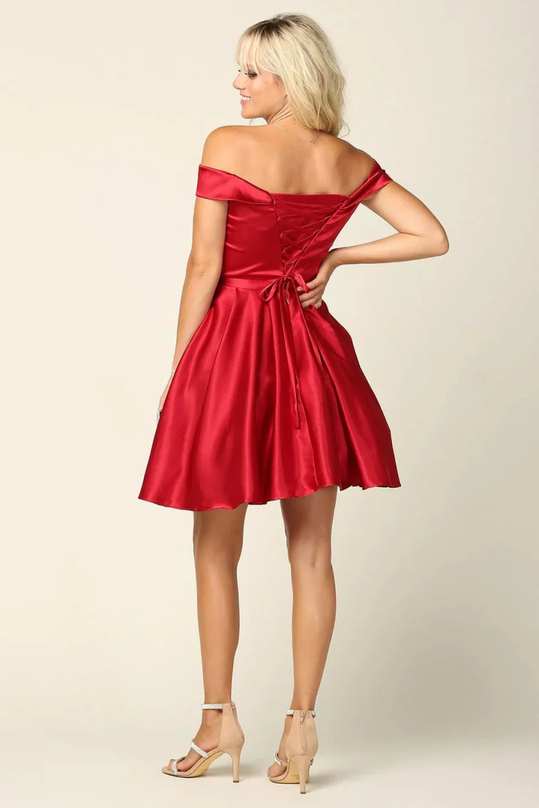 Eva USA 3431 Homecoming Short Off Shoulder Cocktail Dress - Image 8