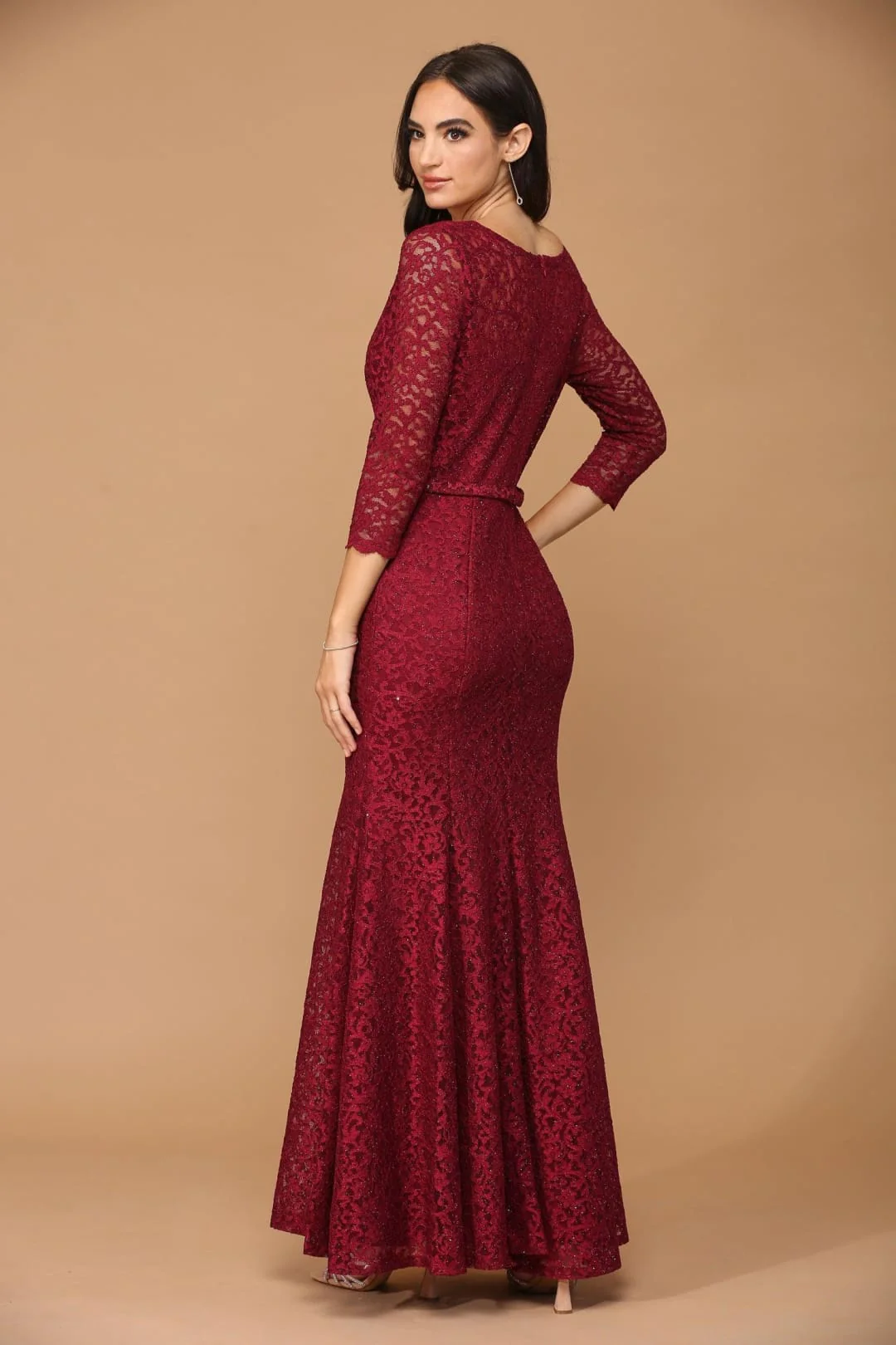 Eva USA 3450 3/4 Sleeve Lace Mother of the Bride Dress - Image 7