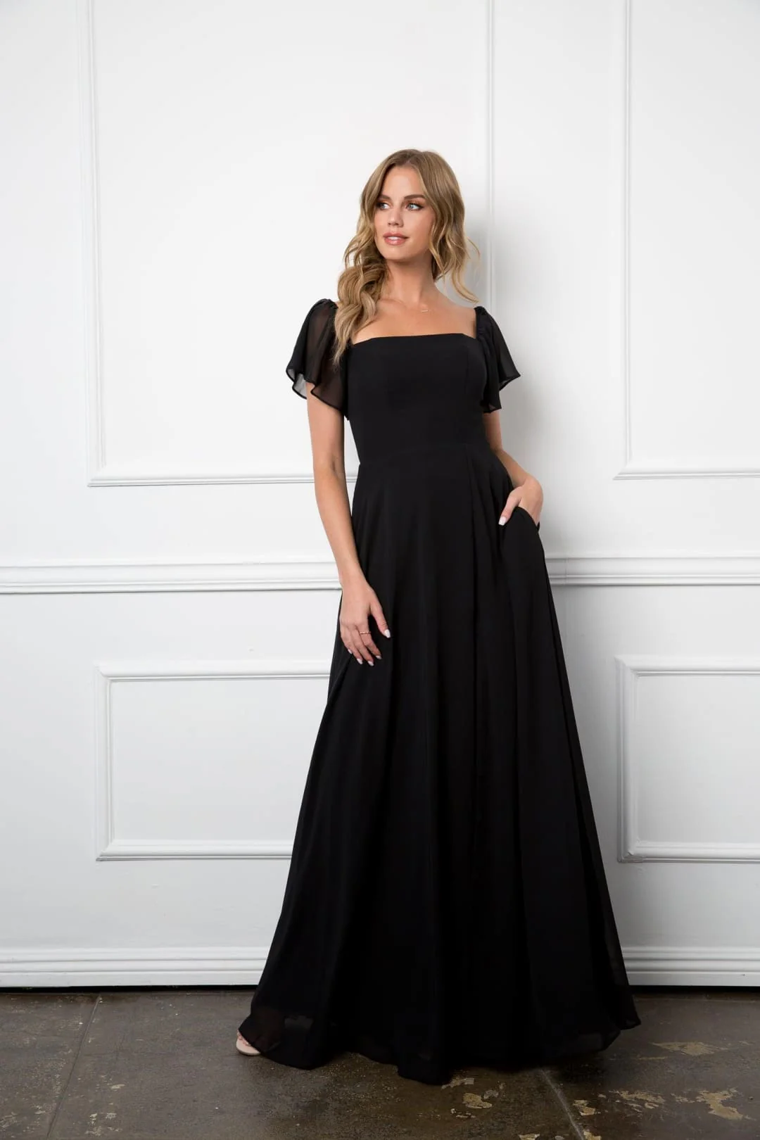 Eva USA 3454 Long Formal Bridesmaids Chiffon Evening Gown - Image 14