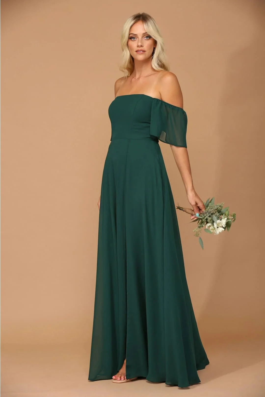 Eva USA 3454 Long Formal Bridesmaids Chiffon Evening Gown - Image 19