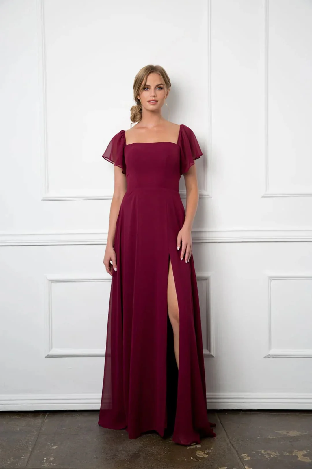 Eva USA 3454 Long Formal Bridesmaids Chiffon Evening Gown - Image 20