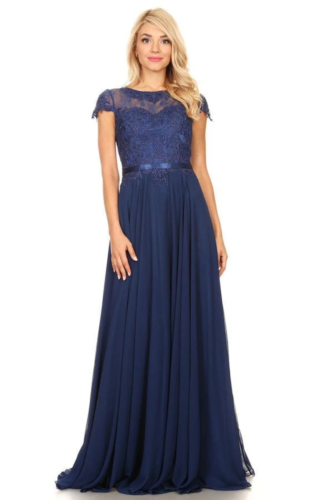 Eva USA 5130 Long Mother of the Bride Beaded Chiffon Formal Gown - Image 6