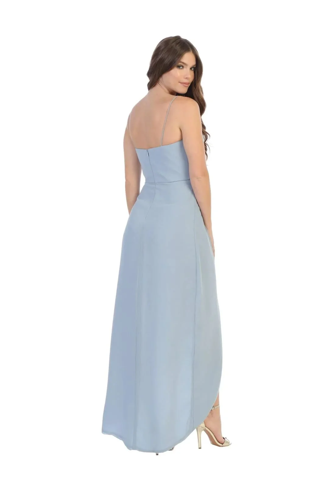 Eva USA 5192 High Low Bridesmaids Chiffon Dress - Image 11
