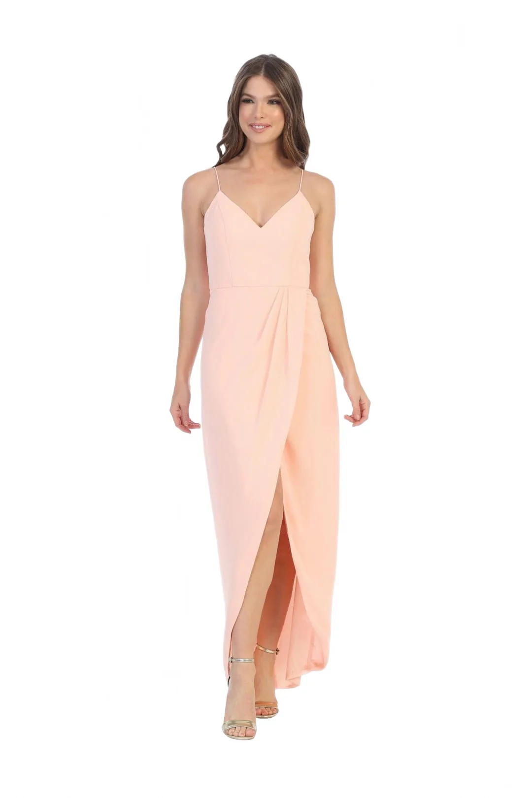 Eva USA 5192 High Low Bridesmaids Chiffon Dress - Image 12