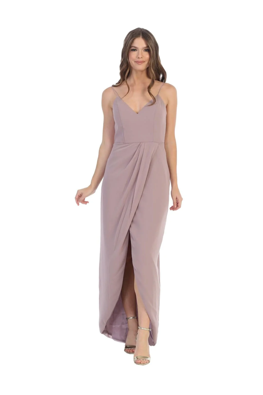 Eva USA 5192 High Low Bridesmaids Chiffon Dress - Image 6