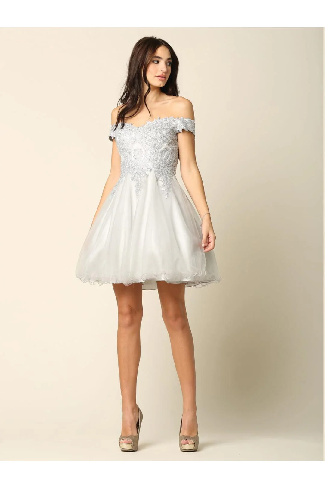 Eva USA 5208 Short Off Shoulder Cocktail Dress - Image 6