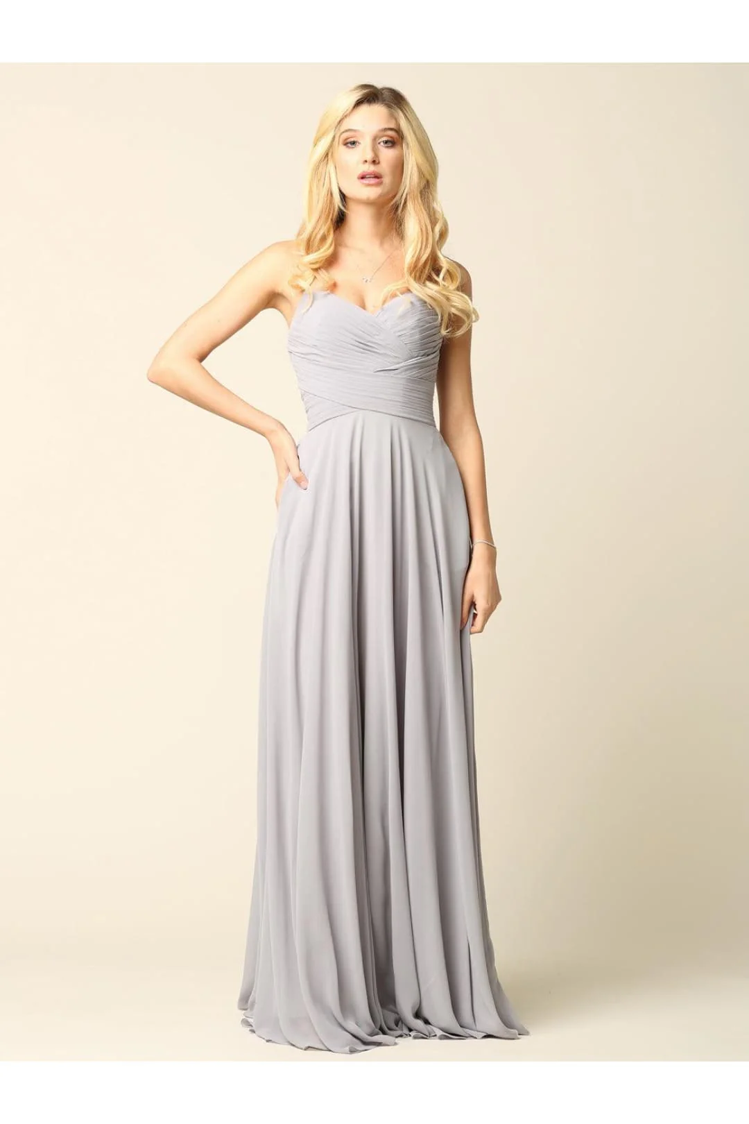 Eva USA 5219 Halter Bridesmaids Long Chiffon Dress - Image 7