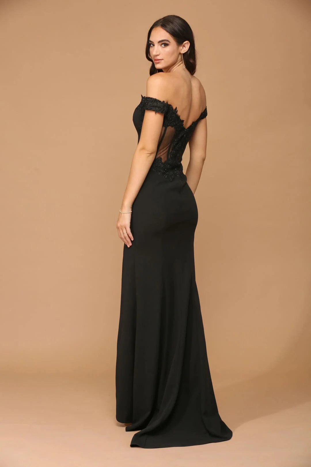 Eva USA 5237 Long Off-Shoulder Formal Evening Prom Dress - Image 10