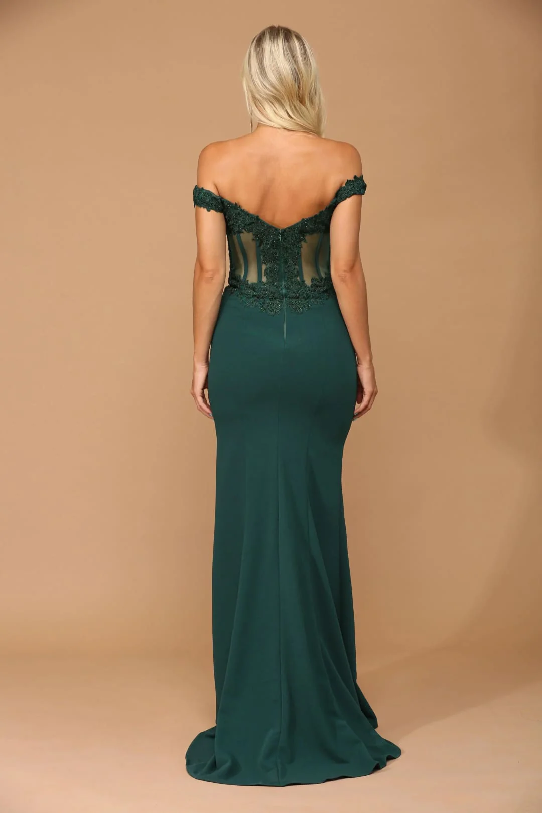 Eva USA 5237 Long Off-Shoulder Formal Evening Prom Dress - Image 14