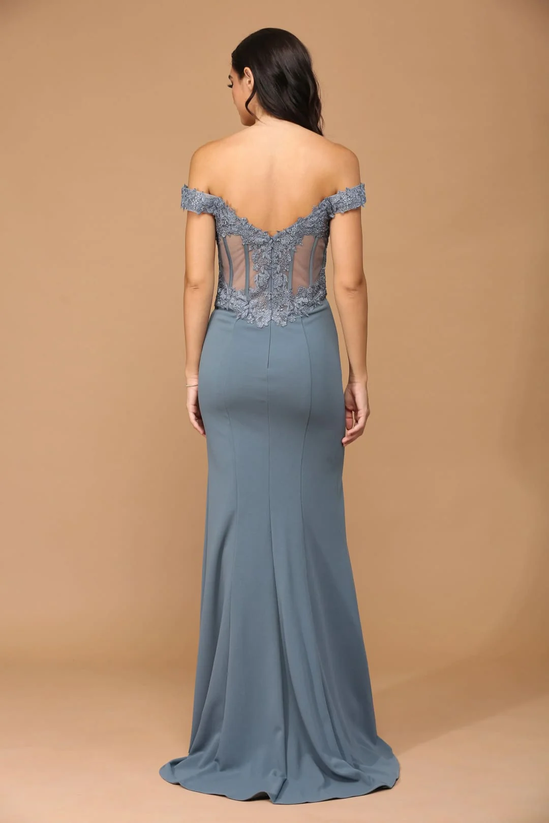 Eva USA 5237 Long Off-Shoulder Formal Evening Prom Dress - Image 16