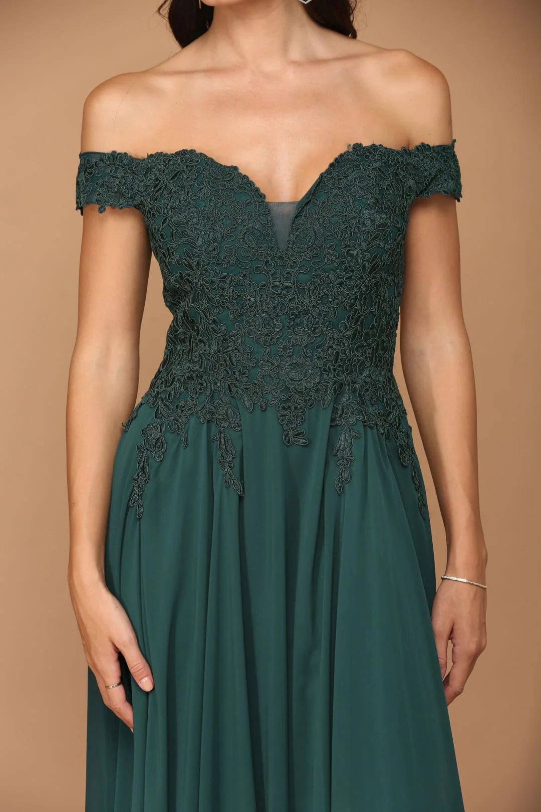 Eva USA 5239 Long Off Shoulder Formal Chiffon Evening Dress - Image 13