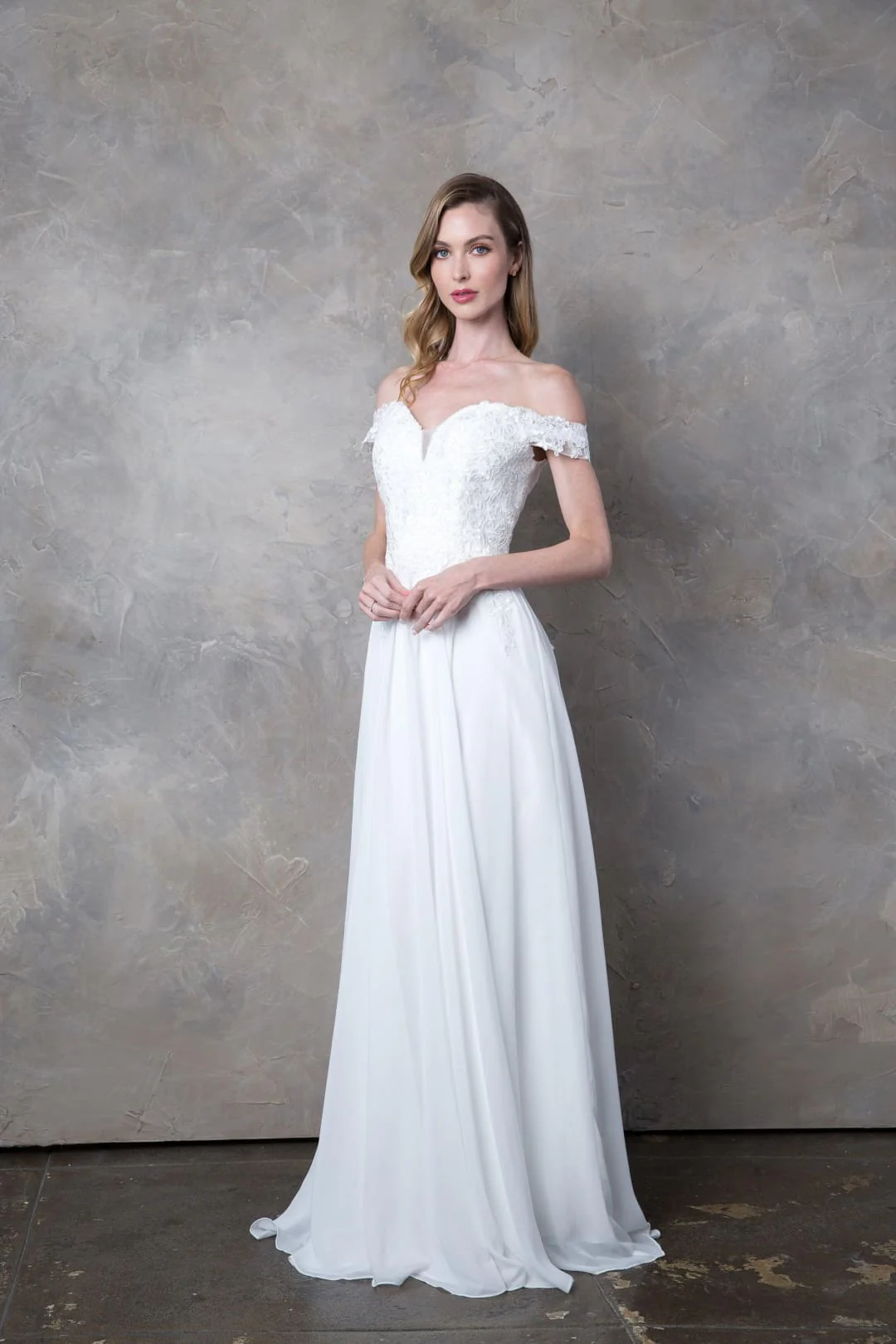 Eva USA 5239 Long Off Shoulder Formal Chiffon Evening Dress - Image 6