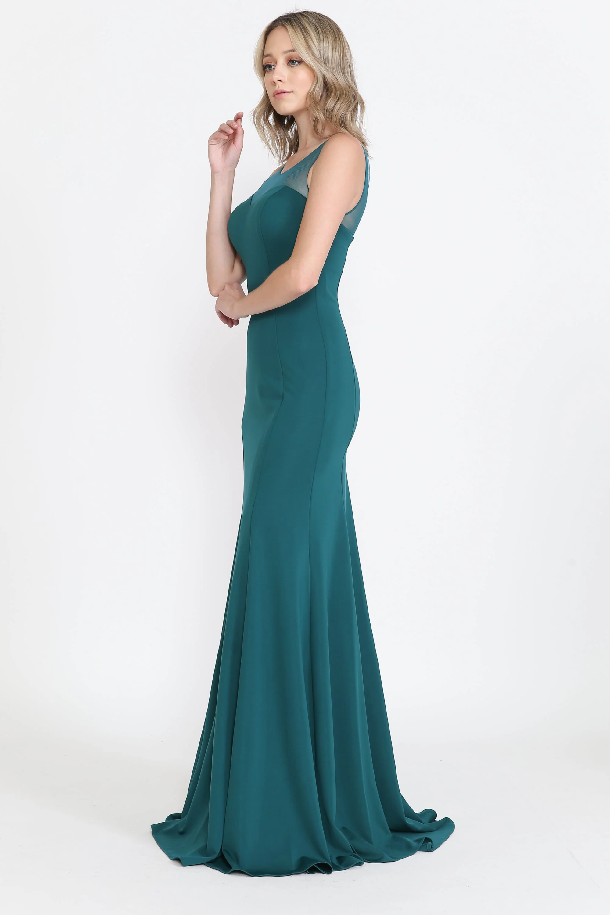 Poly USA 8148 Fitted Long Sleeveless Jersey Dress - Image 5