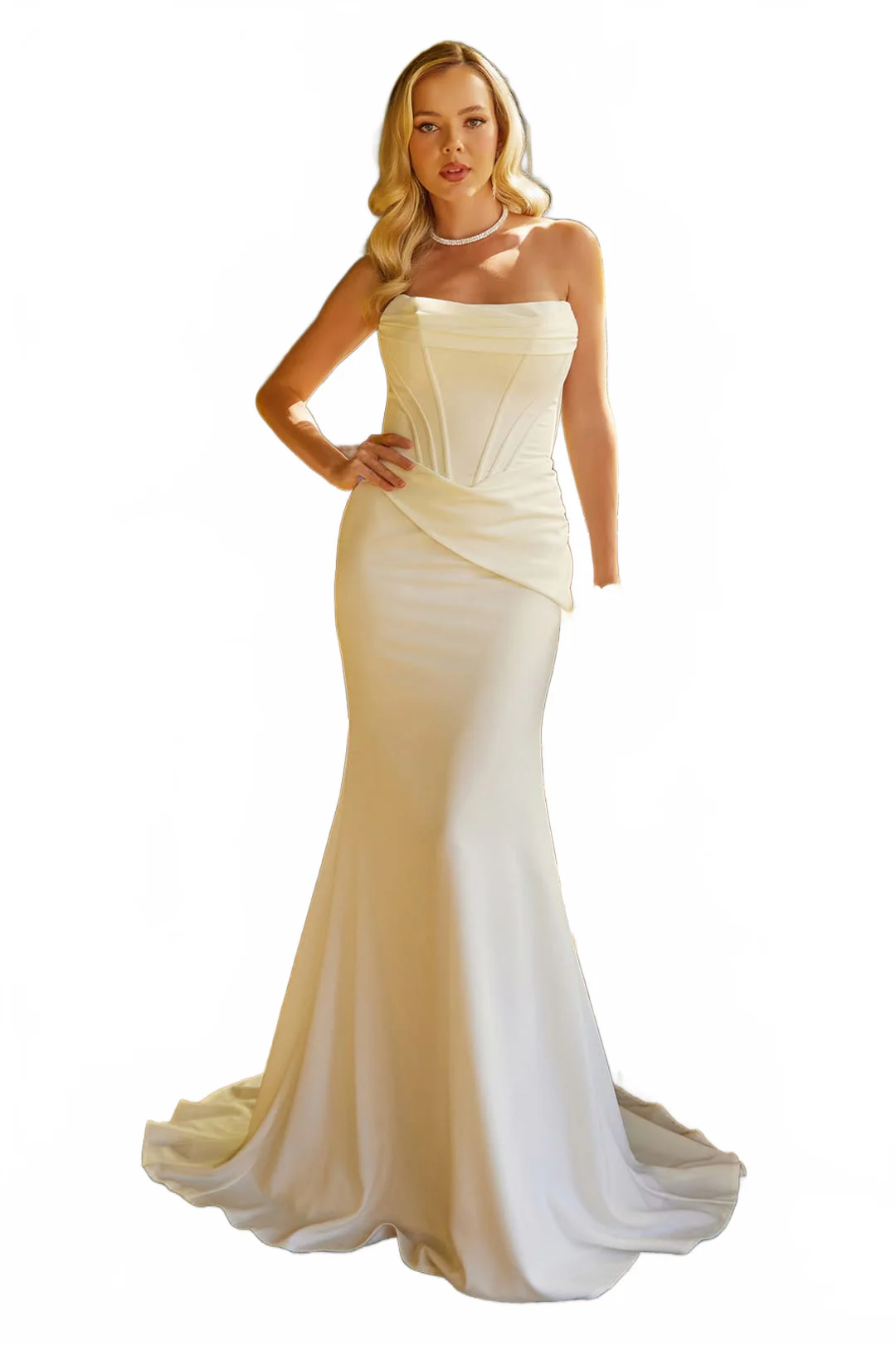 Fitted Strapless Bridal Gown by GLS Gloria GL3584 - Image 5