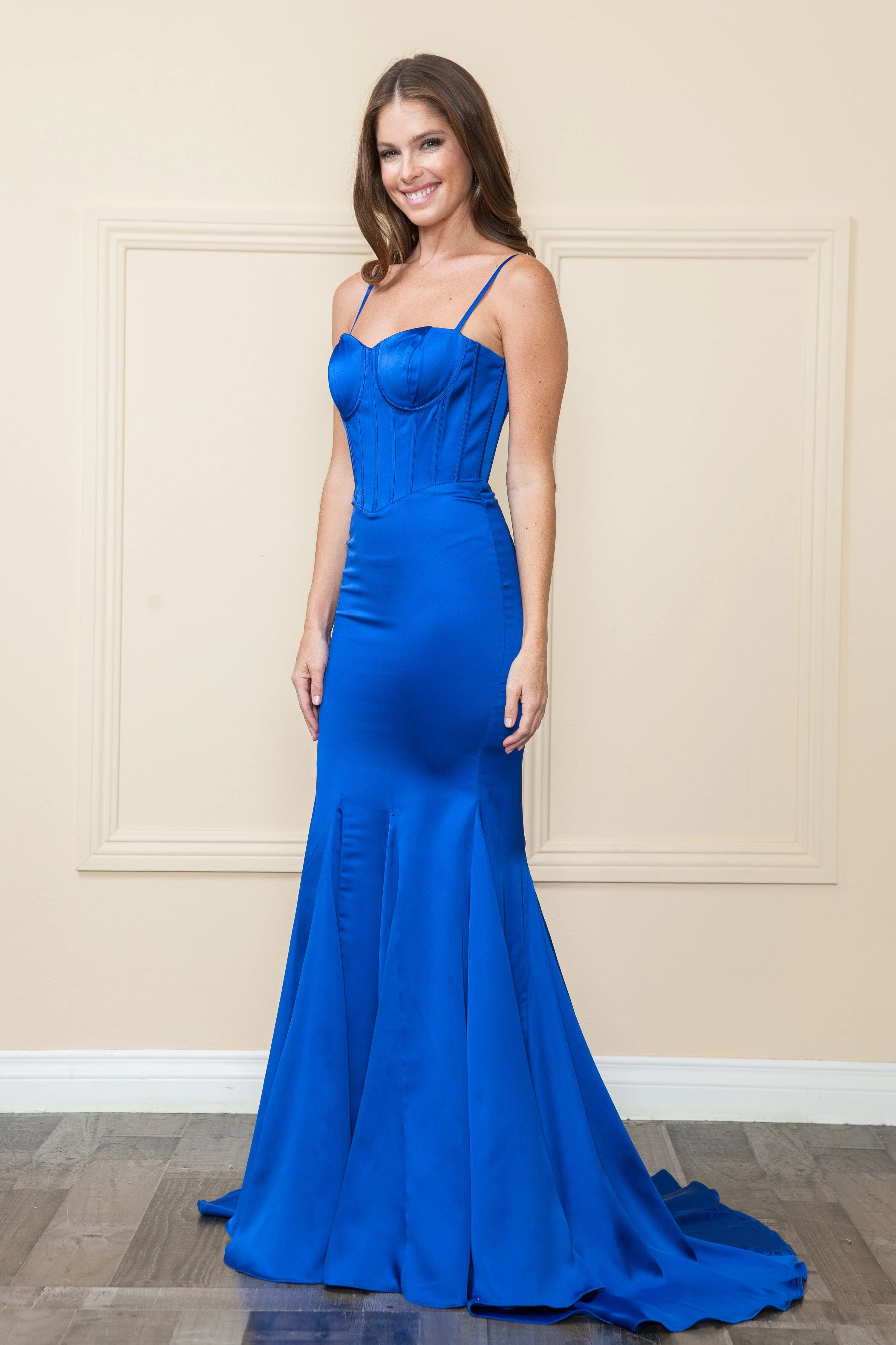 Poly USA 9008 Fitted Sweetheart Corset Gown - Image 3