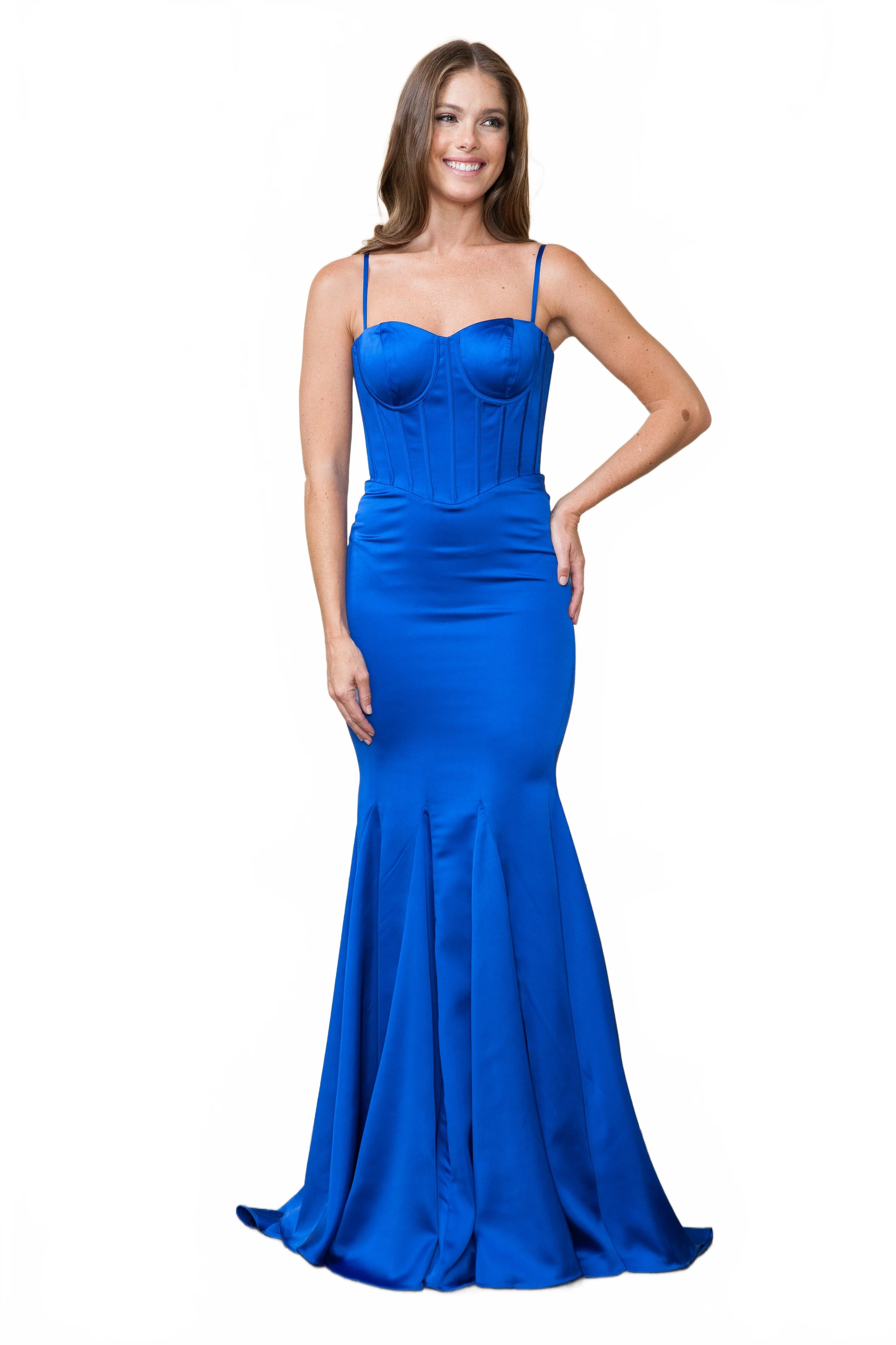 Poly USA 9008 Fitted Sweetheart Corset Gown - Image 8