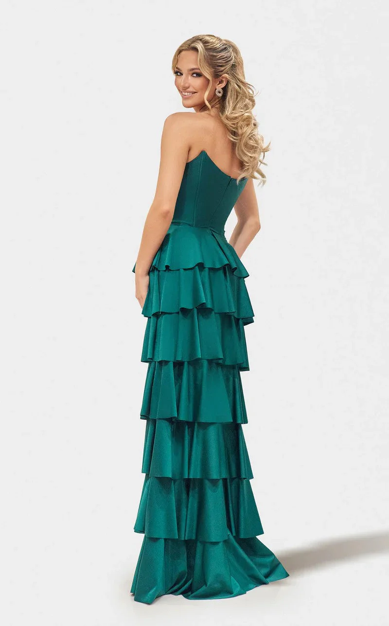 Jessica Angel JA2724 Strapless Sweetheart Fitted Lace-Up Back Jersey Dress - Image 2