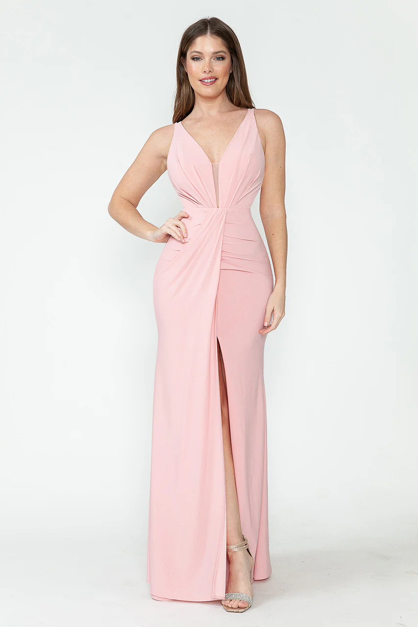 Formal Dress Ruched Spaghetti Strap Mermaid Prom Gown By Lenovia 5308 - Image 10