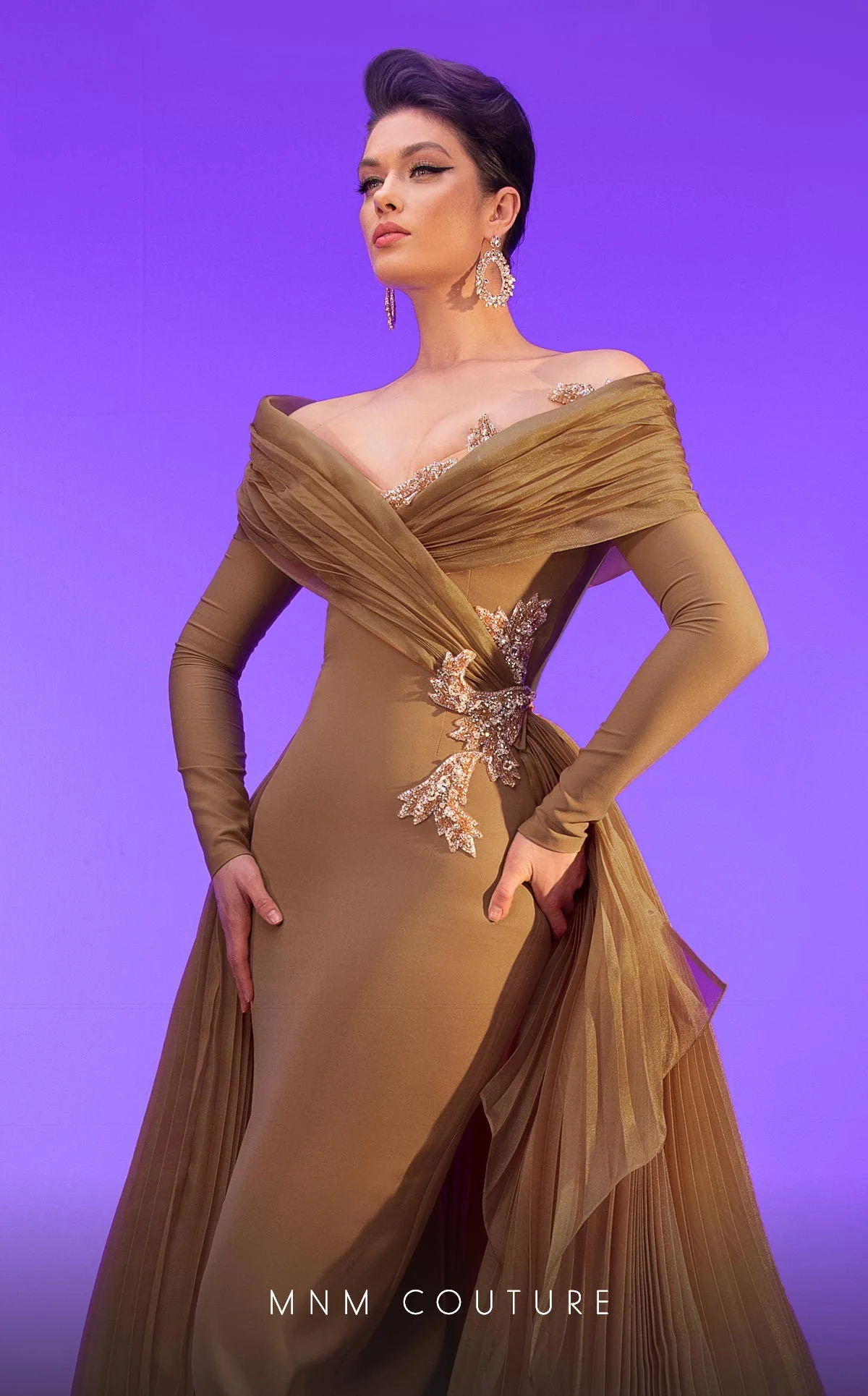 Fouad Sarkis F02800 Elegant Evening Dress - Image 11