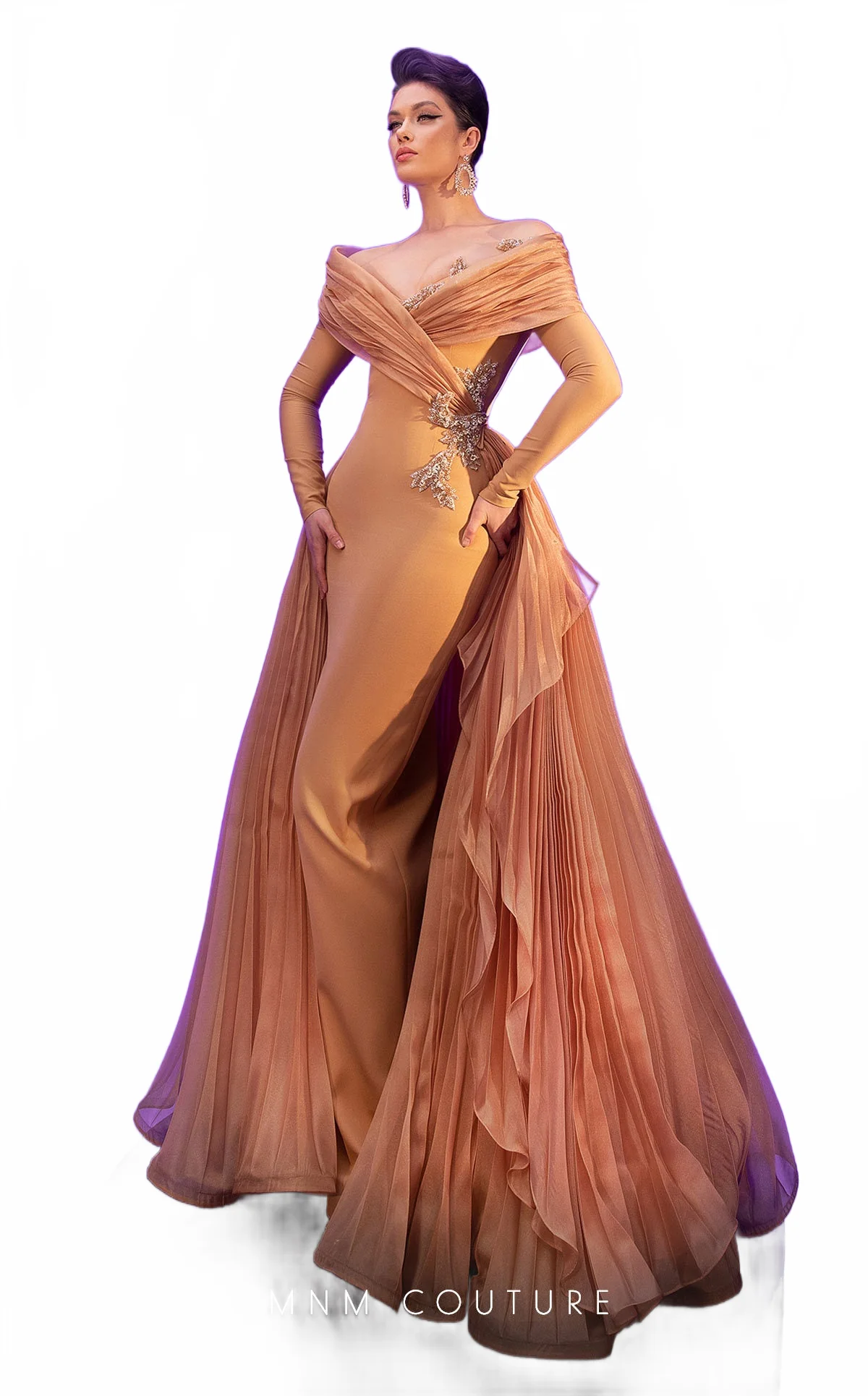 Fouad Sarkis F02800 Elegant Evening Dress - Image 19