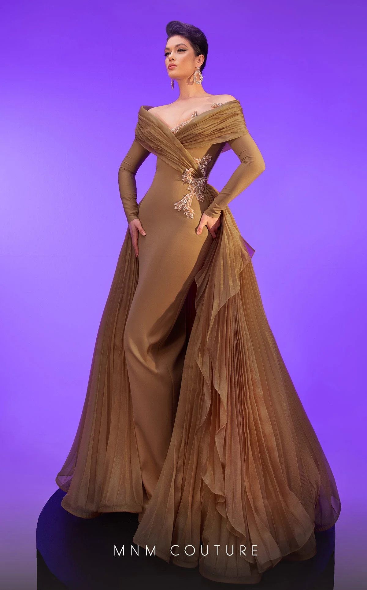 Fouad Sarkis F02800 Elegant Evening Dress - Image 5