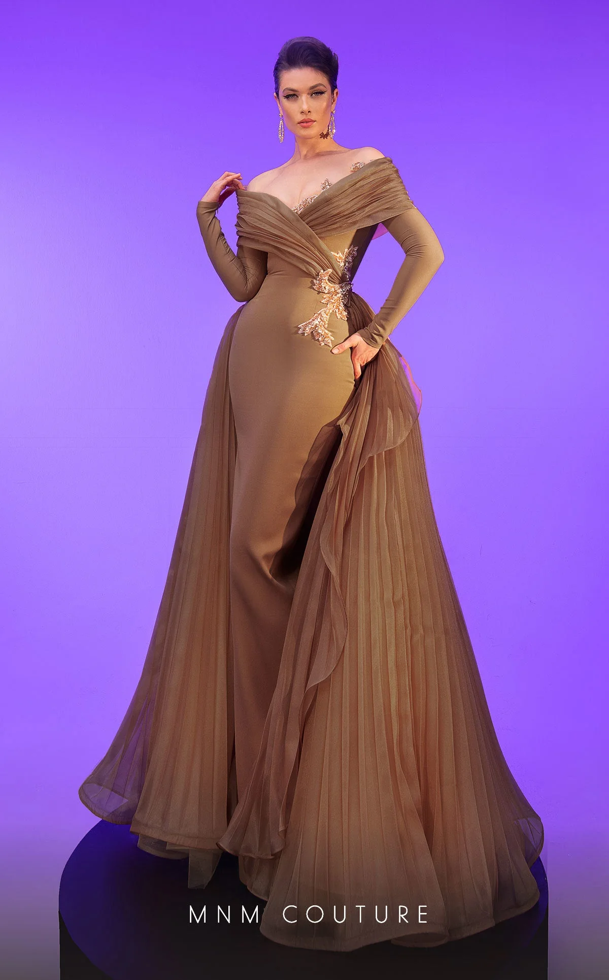 Fouad Sarkis F02800 Elegant Evening Dress - Image 8