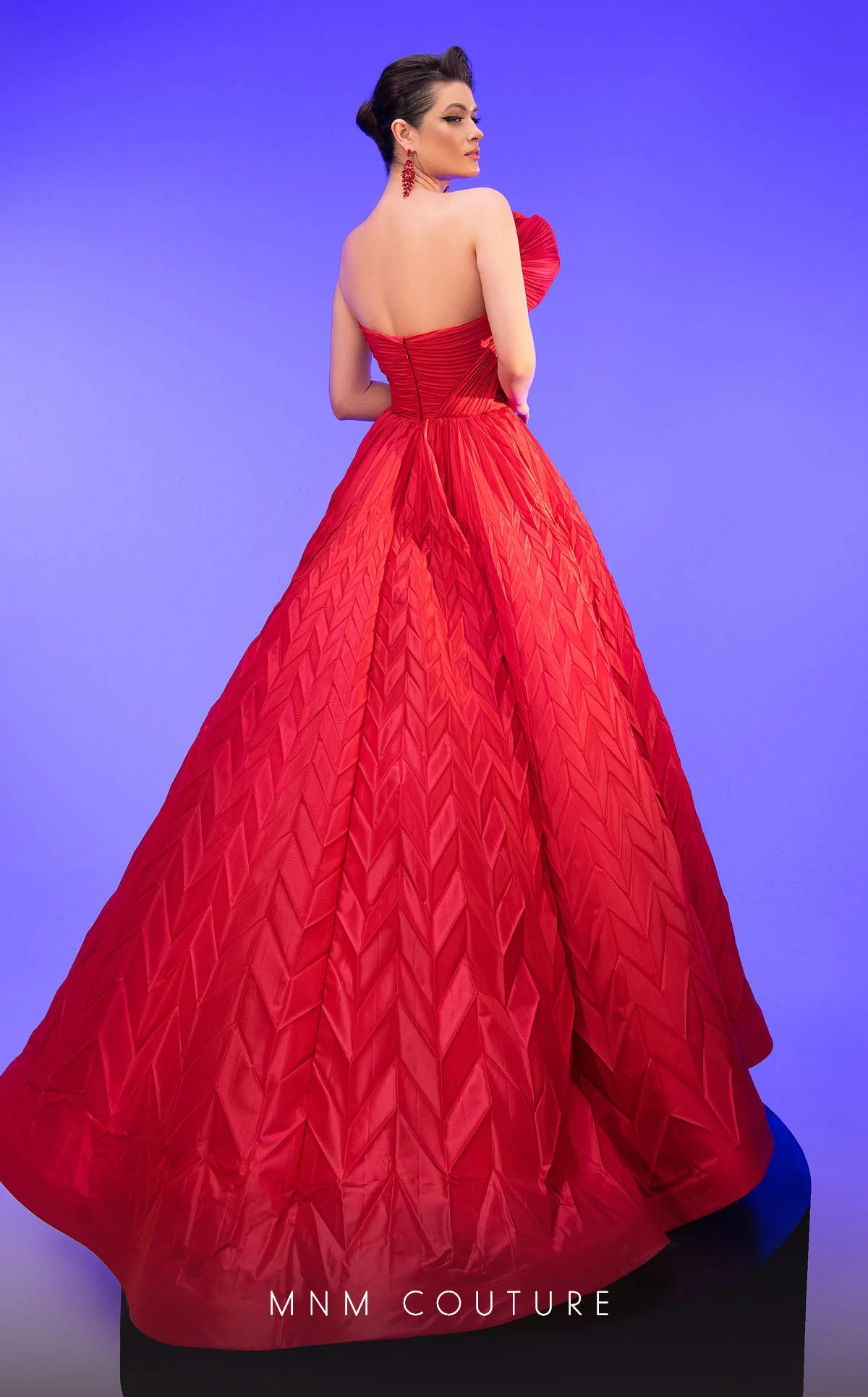 Fouad Sarkis F02815 Puff-Sleeve Ball Gown - Image 2
