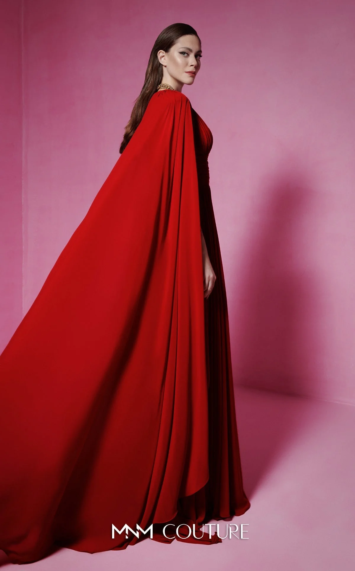 Fouad Sarkis F02845 Sleeveless V-Neck Gown - Image 2