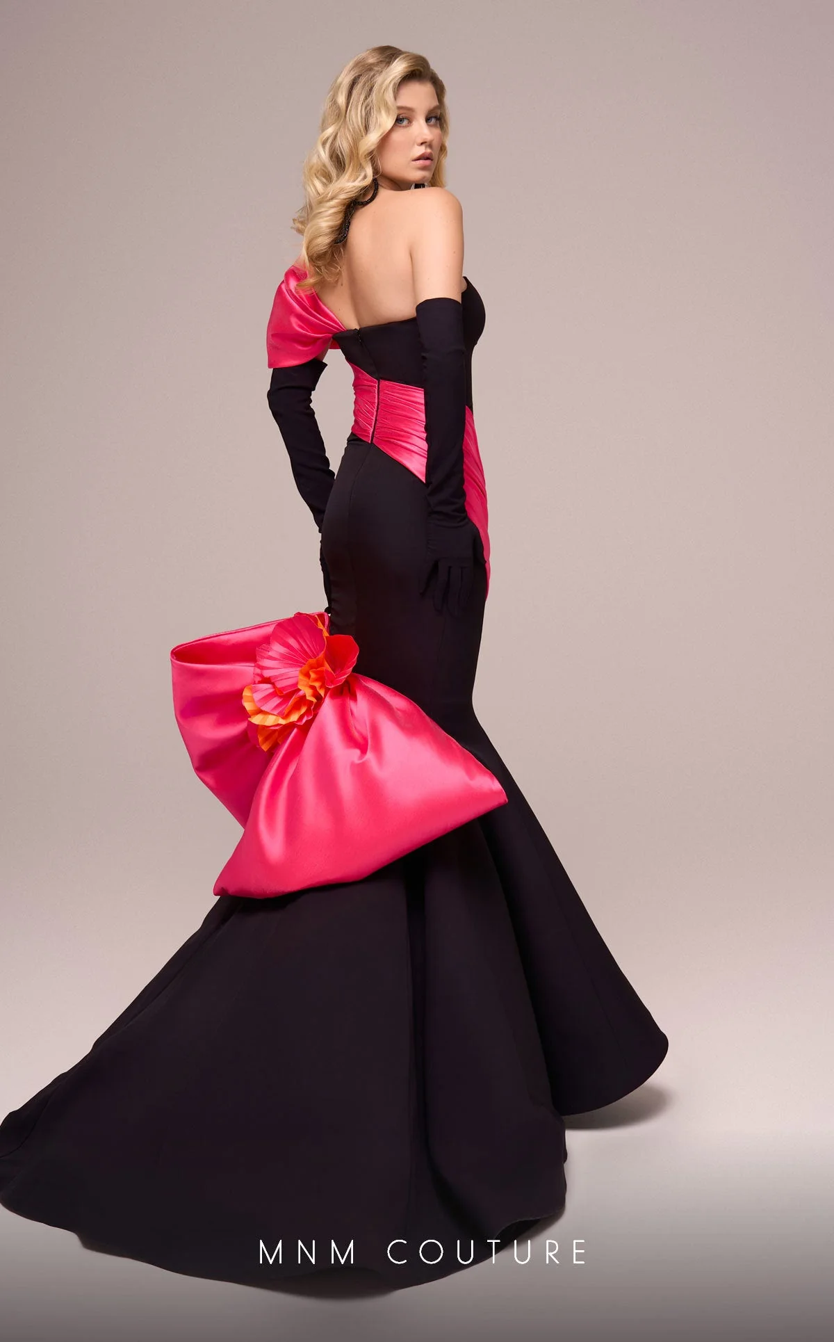 Fouad Sarkis F02883 One-Shoulder Mermaid Gown - Image 2