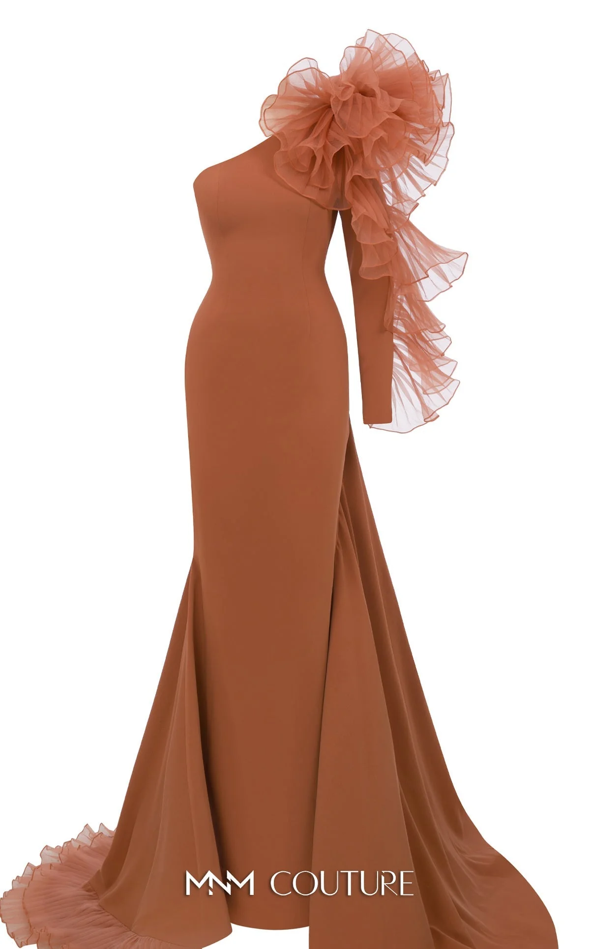 Fouad Sarkis F02906 One-Shoulder Evening Gown - Image 5