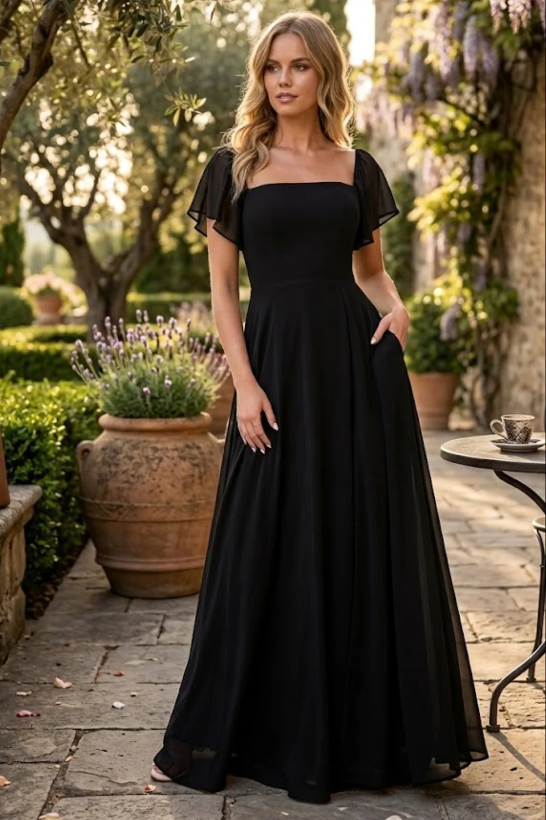 Funeral Dress in Black for Women – Eva USA 3454