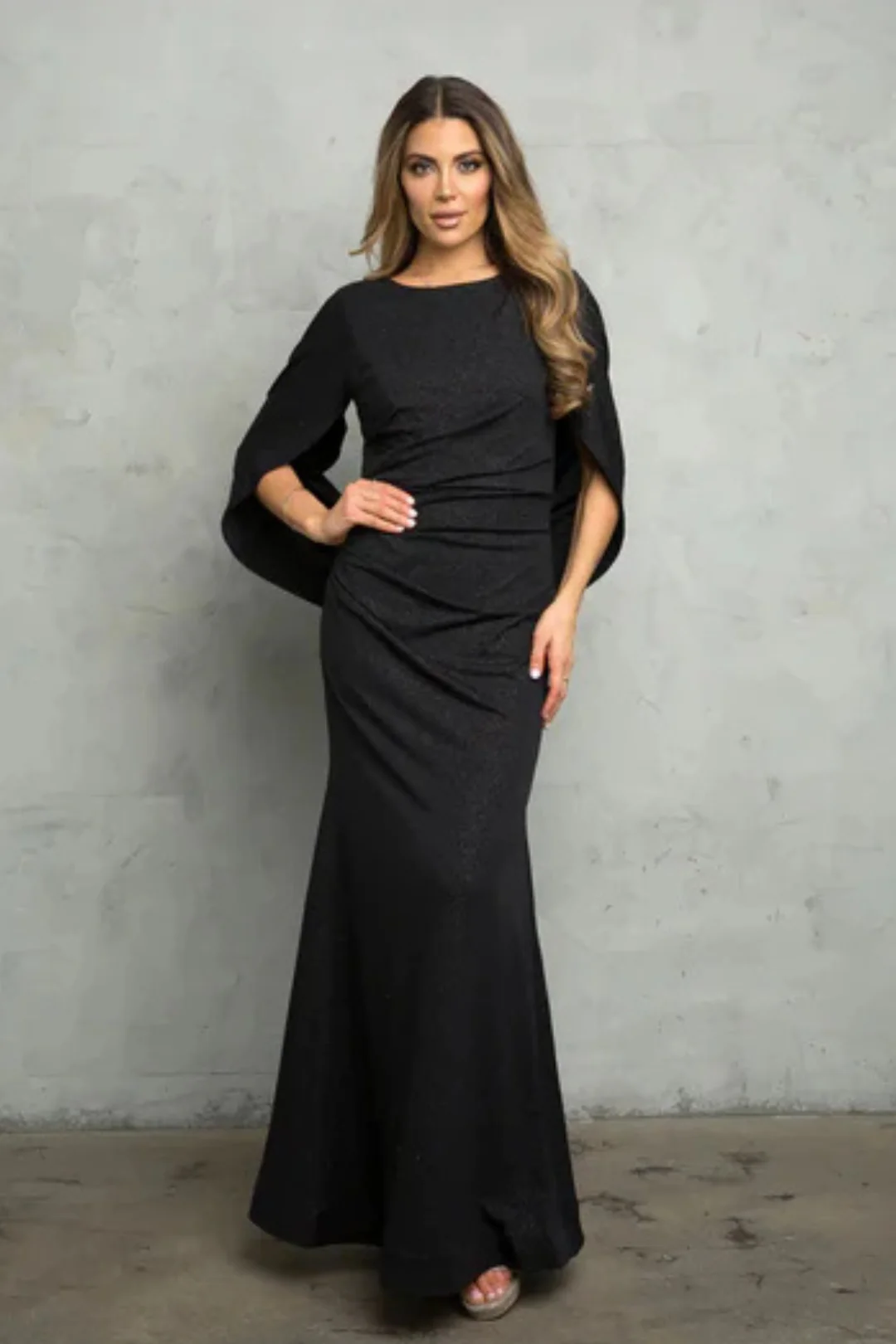 Eva USA 3470 Black Funeral Dress for Women and Ladies Plus Size Outfit - Image 3