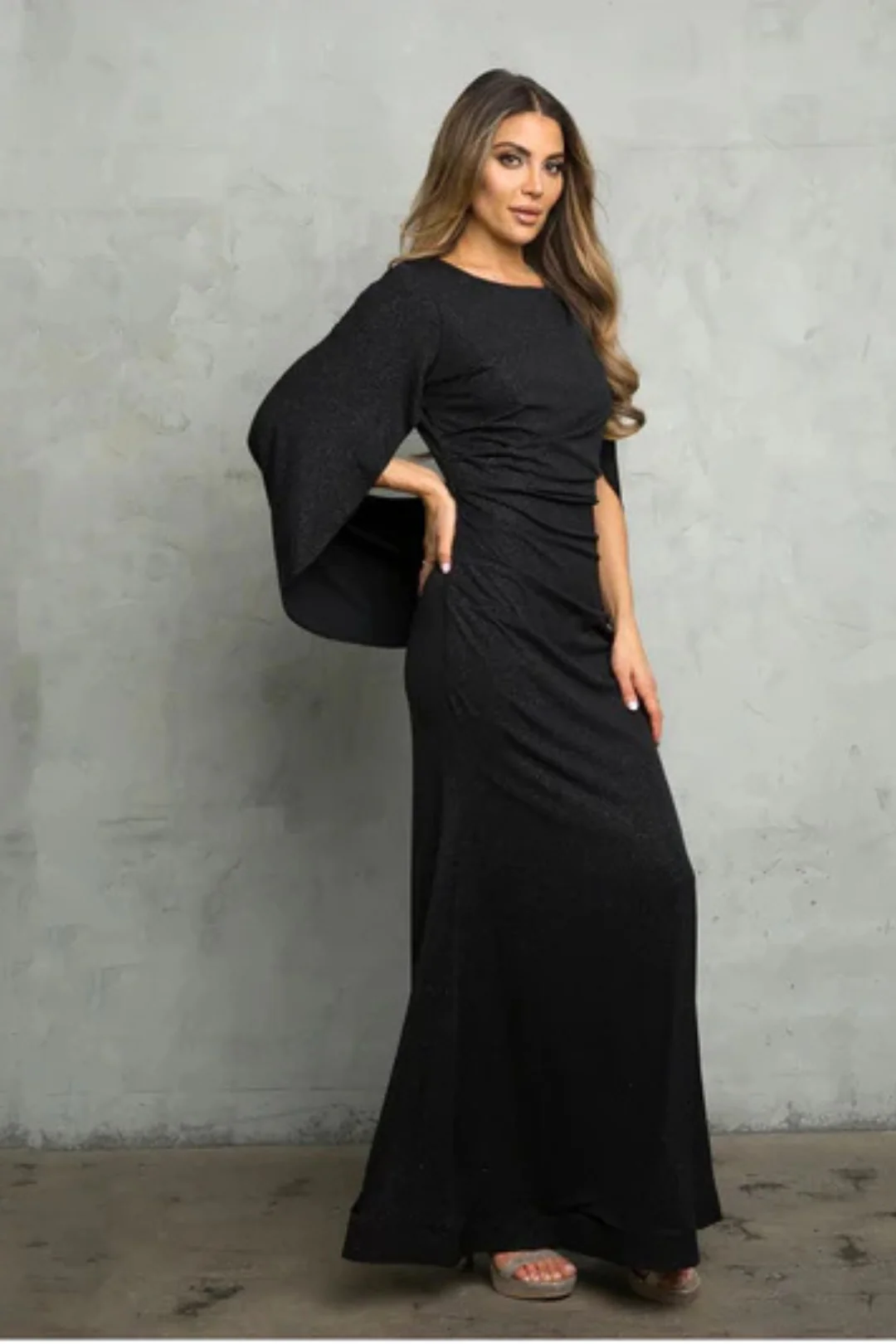 Eva USA 3470 Black Funeral Dress for Women and Ladies Plus Size Outfit - Image 4
