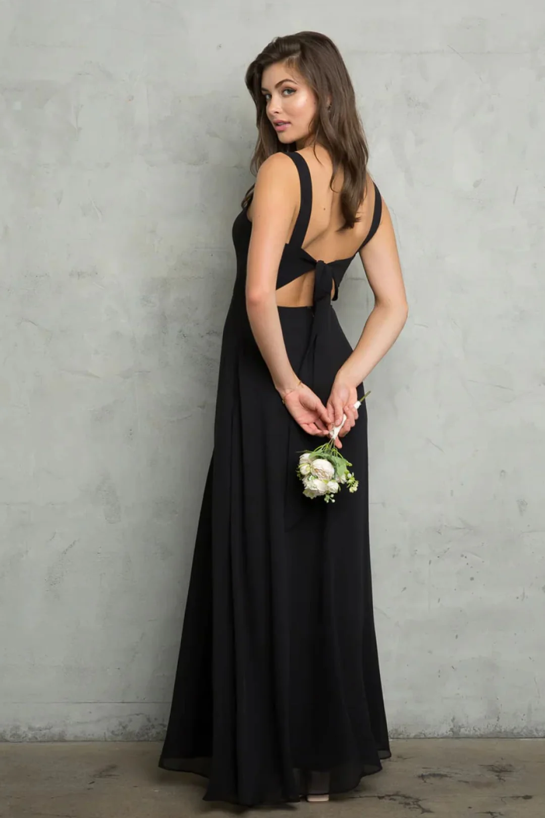 Eva USA 3485 Plus Size Black Funeral Dress for Women & Ladies - Image 5