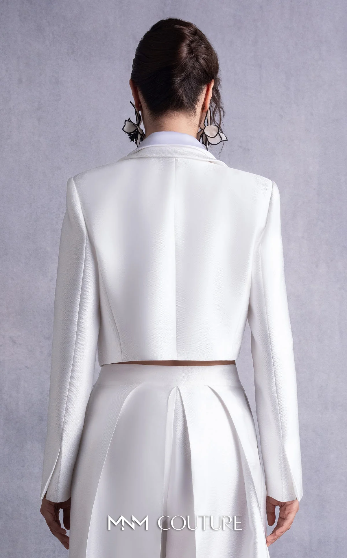 Gaby Charbachy GOS2515 Off-White One-Shoulder Gown - Image 6