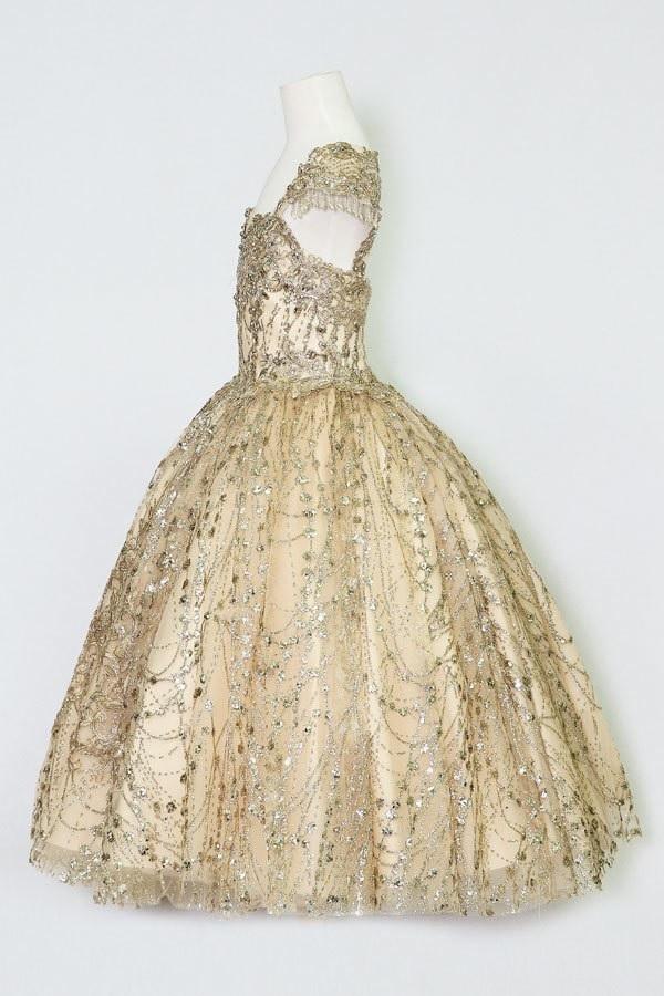 Calla KY226 Sequin Glitter Cap Sleeve Ball Gown - Image 5