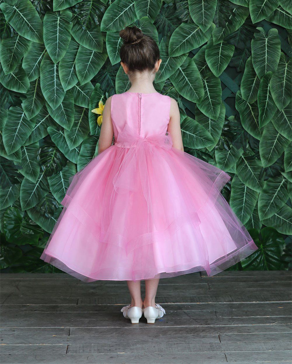 Girls Tulle Dress with Embroidered Bodice by Calla D792 - Image 29